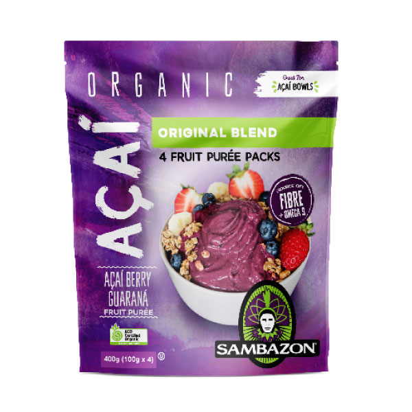 Org.,FFL Açaí Original Superfruit Pack, 100 g x 4 (อาไซอิเบอร์รี่ สูตรดั้งเดิม)